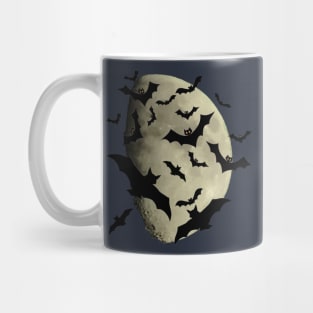 Halloween Bats and Haunting Moon Mug